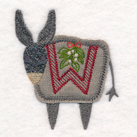 Primitive Christmas Donkey (Crafty Cut Applique)