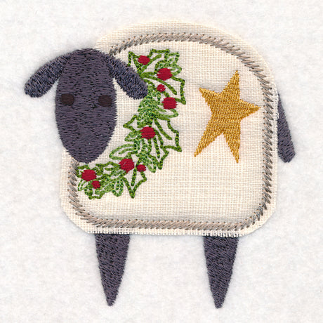 Primitive Christmas Sheep (Crafty Cut Applique)