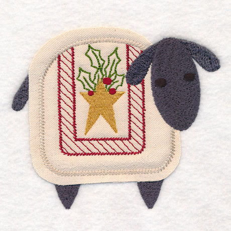 Primitive Christmas Lamb (Crafty Cut Applique)
