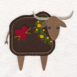 Primitive Christmas Ox (Crafty Cut Applique)