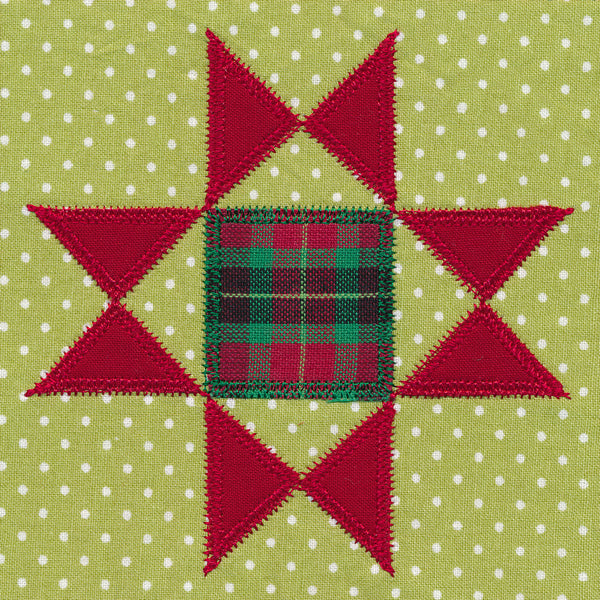 Ohio Star Quilt Block (In-the-Hoop)