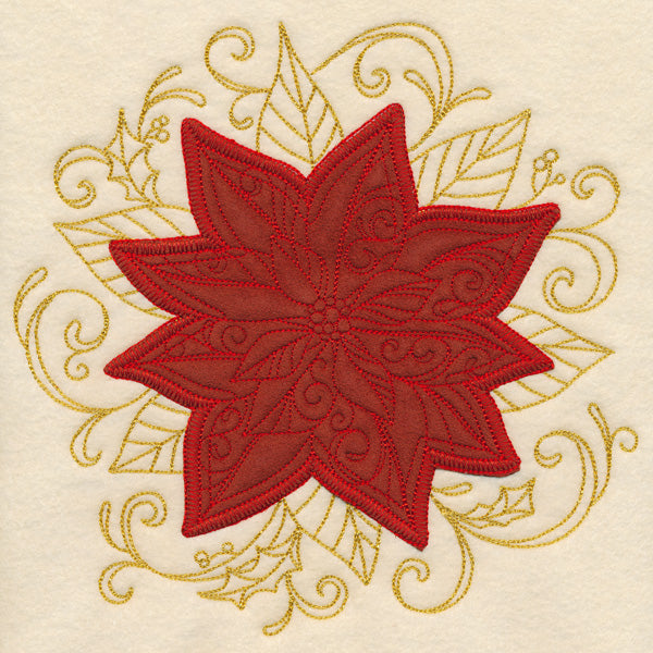 Christmas Memories - Poinsettia (Heirloom Applique)