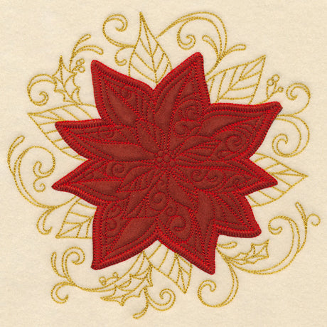 Christmas Memories - Poinsettia (Heirloom Applique)