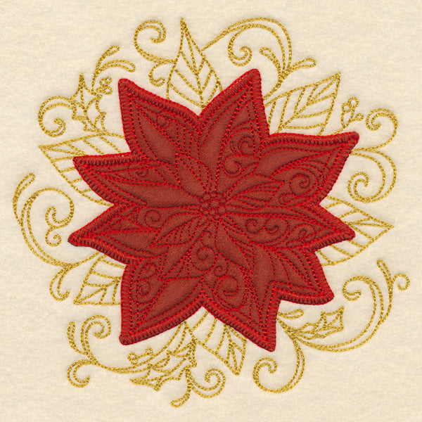 Christmas Memories - Poinsettia (Heirloom Applique)
