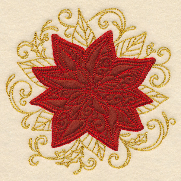 Christmas Memories - Poinsettia (Heirloom Applique)