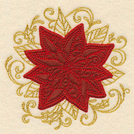 Christmas Memories - Poinsettia (Heirloom Applique)