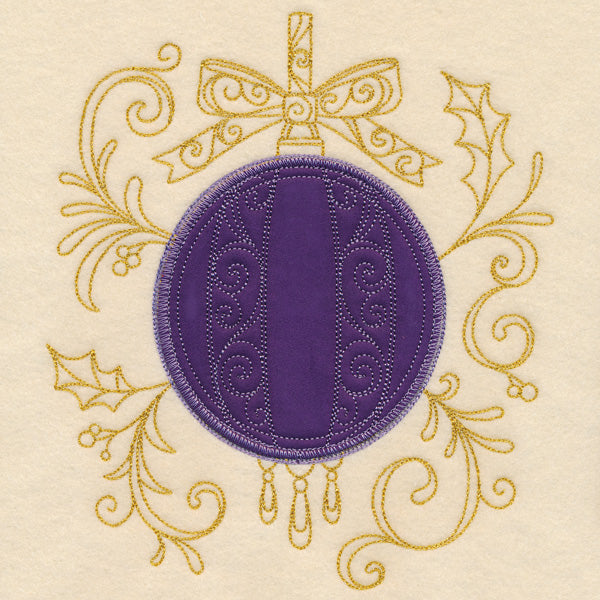 Christmas Memories - Orb Ornament (Heirloom Applique)