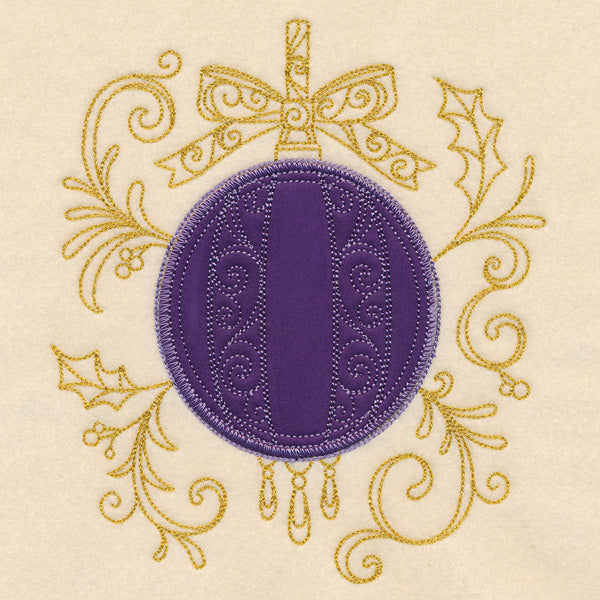 Christmas Memories - Orb Ornament (Heirloom Applique)