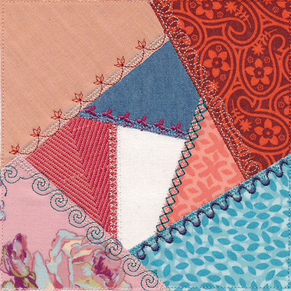 Crazy Quilt Block 1 (In-the-Hoop)