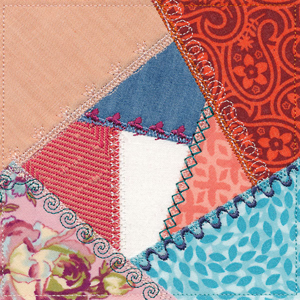 Crazy Quilt Block 1 (In-the-Hoop)