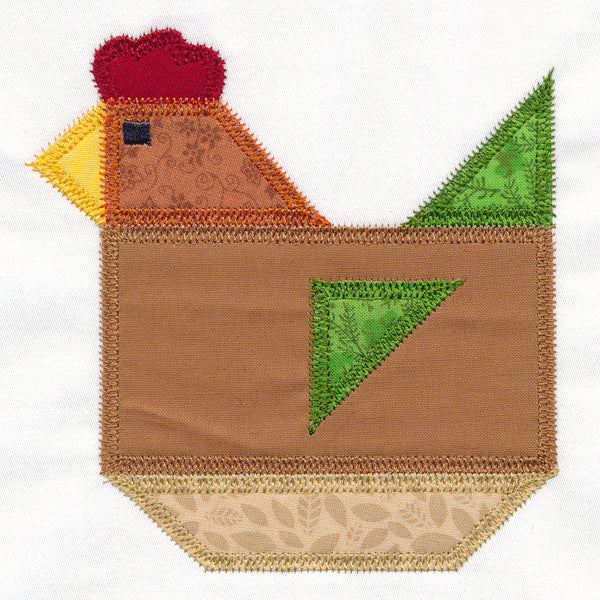 Rooster Quilt Block (In-the-Hoop)