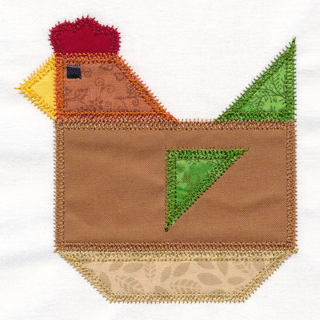 Rooster Quilt Block (In-the-Hoop)