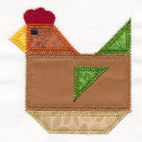 Rooster Quilt Block (In-the-Hoop)