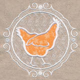 Chicken Cameo (Applique)
