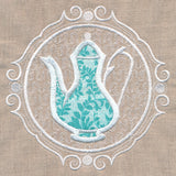 Teapot Cameo (Applique)