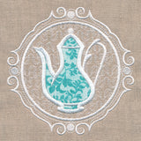 Teapot Cameo (Applique)