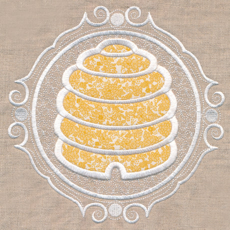 Beehive Cameo (Applique)