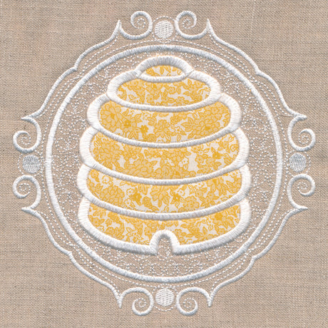 Beehive Cameo (Applique)
