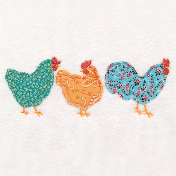 Chicken Trio (Crafty Cut Applique)
