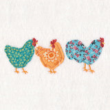 Chicken Trio (Crafty Cut Applique)