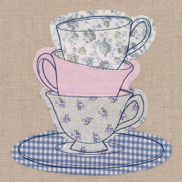 Teacup Stack (Crafty Cut Applique)