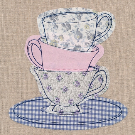 Teacup Stack (Crafty Cut Applique)