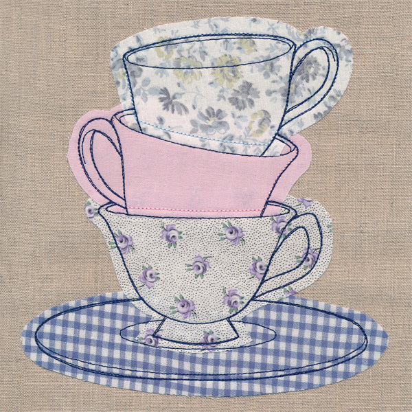 Teacup Stack (Crafty Cut Applique)