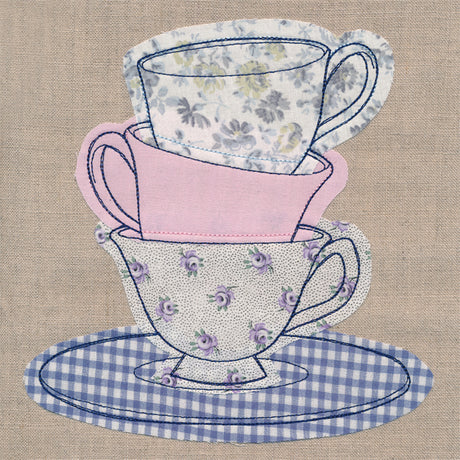 Teacup Stack (Crafty Cut Applique)