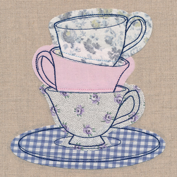 Teacup Stack (Crafty Cut Applique)