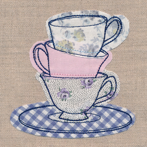 Teacup Stack (Crafty Cut Applique)