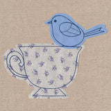 Teacup with Bird (Crafty Cut Applique)