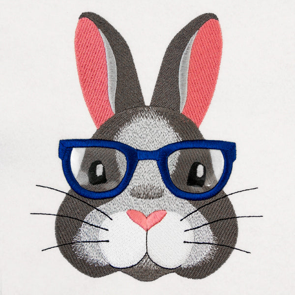 Bespectacled Bunny (Vinyl Applique)