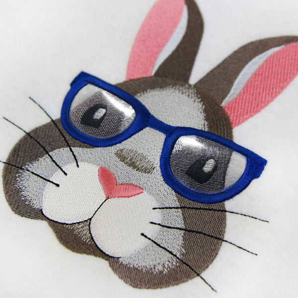 Bespectacled Bunny (Vinyl Applique)