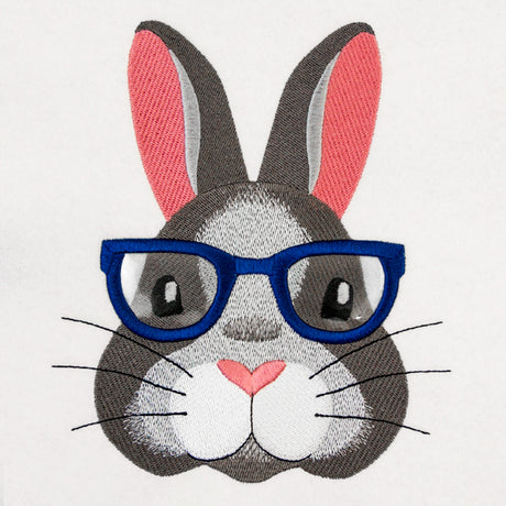 Bespectacled Bunny (Vinyl Applique)