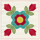 Rose of Sharon Quilt Block (In-the-Hoop)