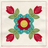Rose of Sharon Quilt Block (In-the-Hoop)