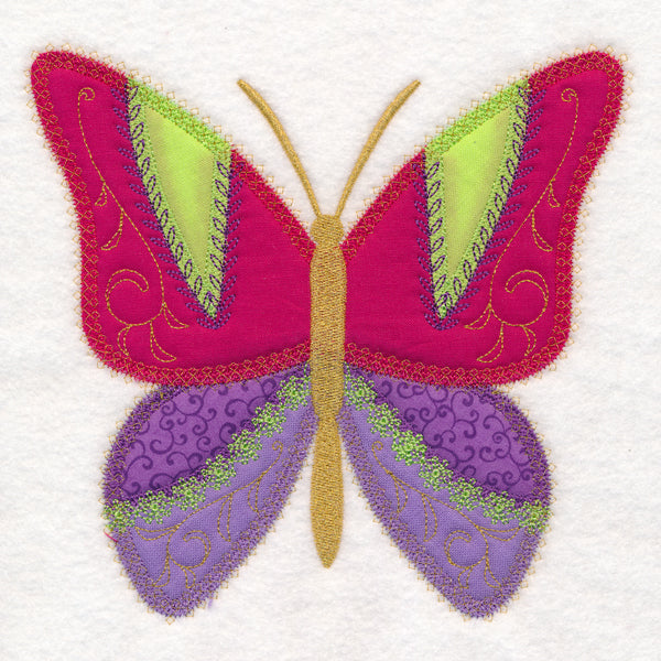 Crazy Patchwork Butterfly (Heirloom Applique)