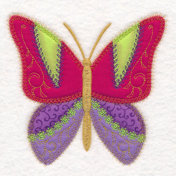 Crazy Patchwork Butterfly (Heirloom Applique)