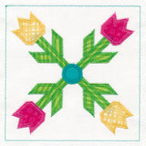 Tulip Quilt Block (In-the-Hoop)