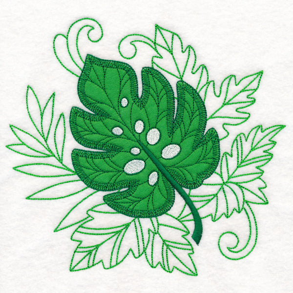 Frolicking Monstera (Applique)