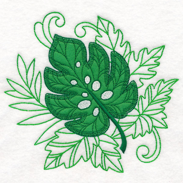 Frolicking Monstera (Applique)