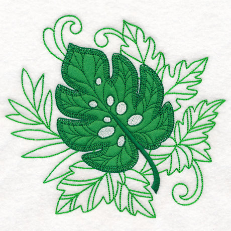 Frolicking Monstera (Applique)