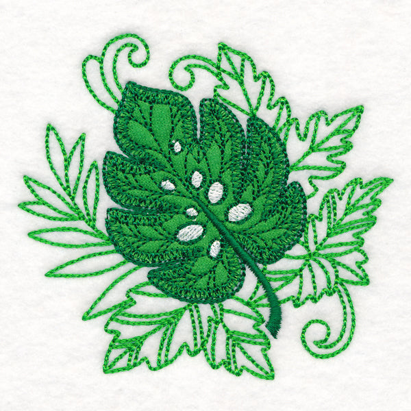 Frolicking Monstera (Applique)