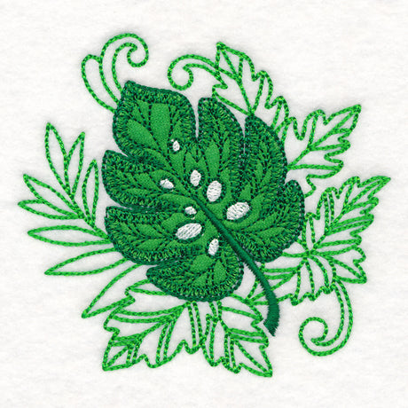 Frolicking Monstera (Applique)