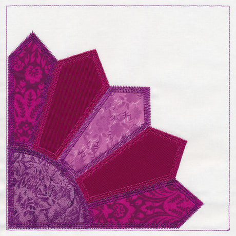 Grandmother's Fan Quilt Block (In-the-Hoop)