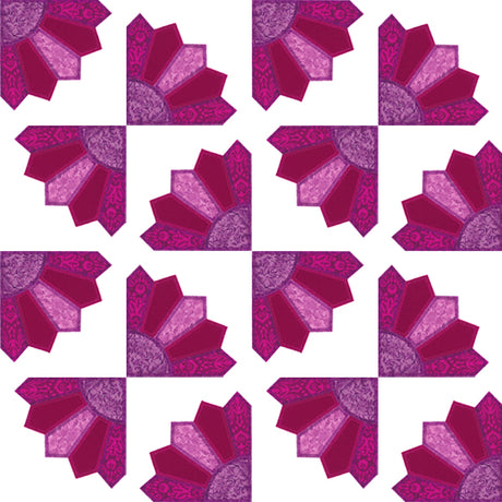 Grandmother's Fan Quilt Block (In-the-Hoop)