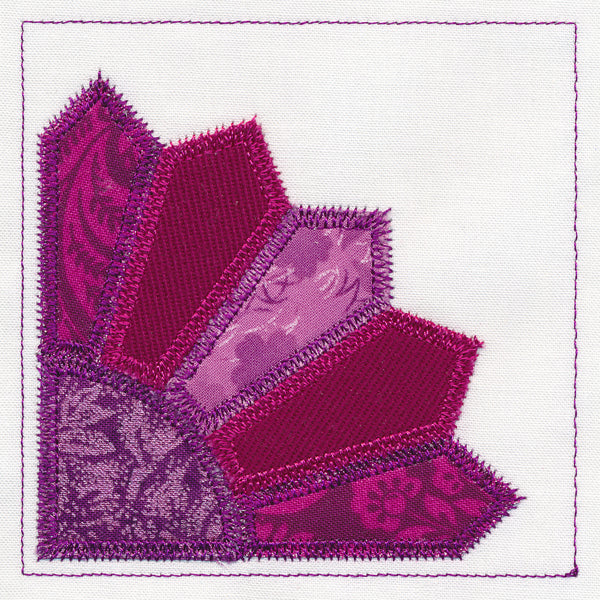 Grandmother's Fan Quilt Block (In-the-Hoop)