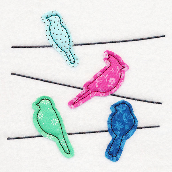 Birds on a Wire (Crafty Cut Applique)