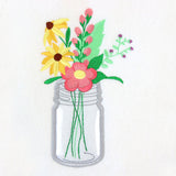 Breezy Petal Party Mason Jar (Vinyl Applique)
