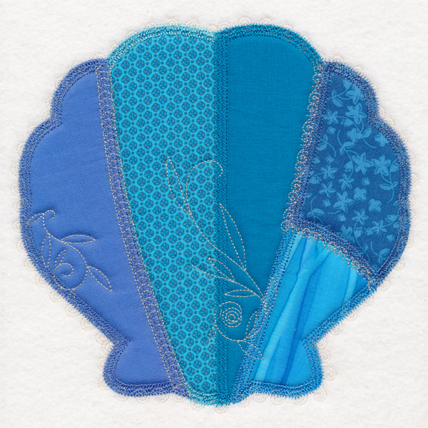 Crazy Patchwork Seashell (Heirloom Applique)